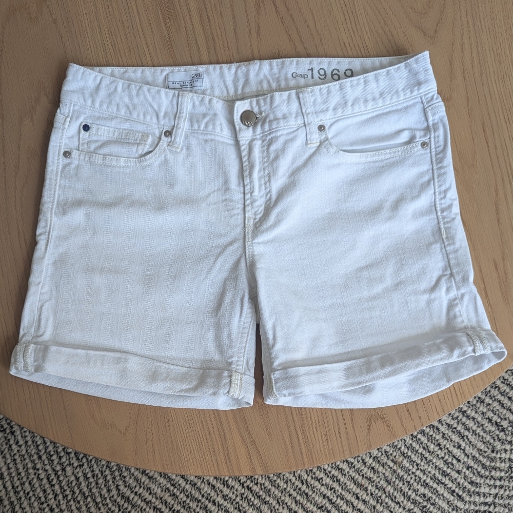 Real Straight Denim Shorts